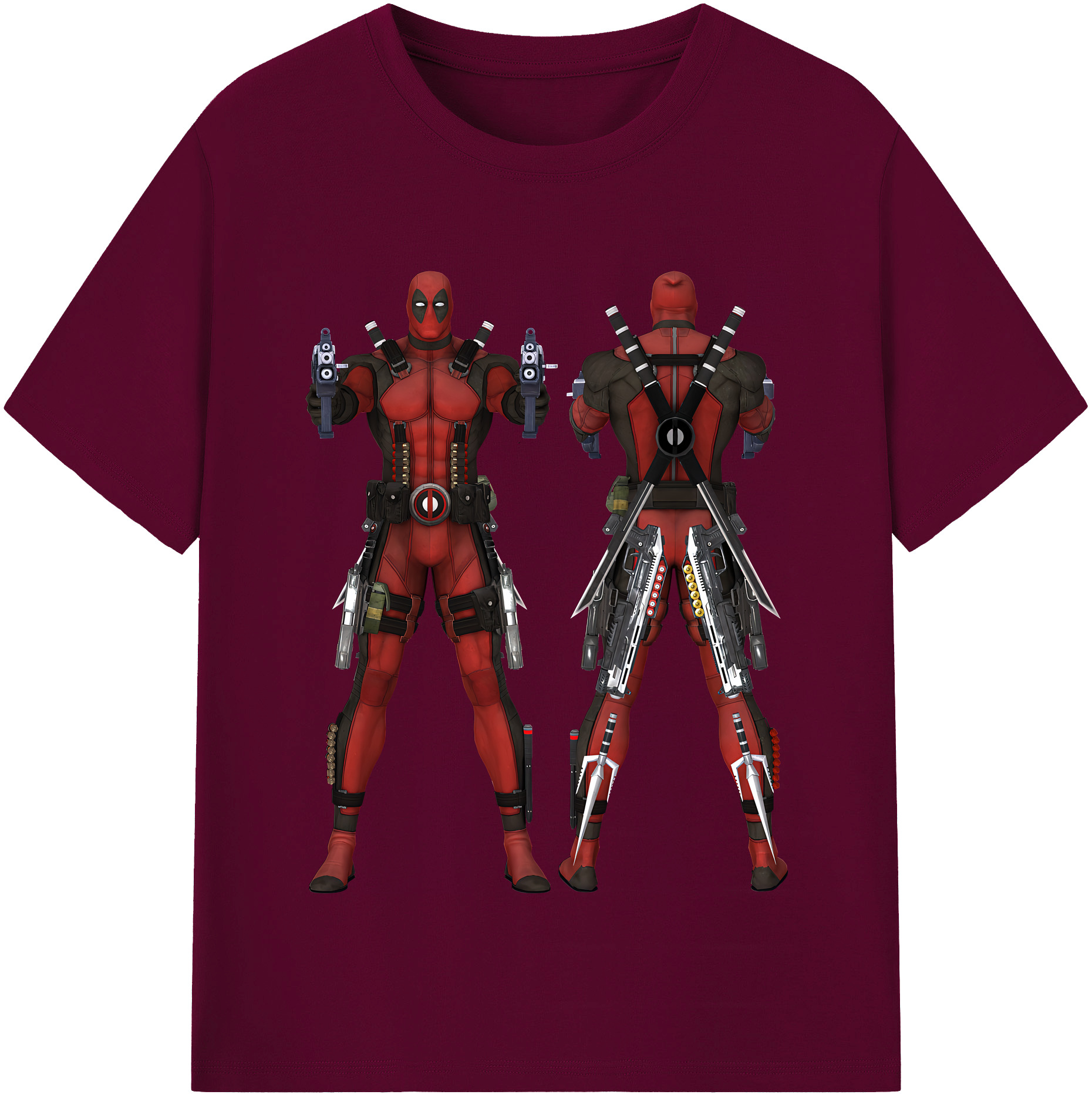 （画像用） Deadpool デッドプール レディースカジュアルプリントTシャツ（綿100％）